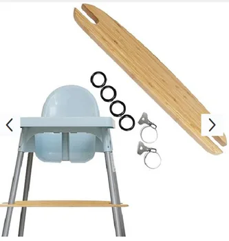 Baby Hochstuhl Fußstütze Fußstütze Baby Natürliche Bambus Baby Hochstuhl Fußstütze Hohe Stuhl Fußstütze Mit Gummi Ring Dropshipping
