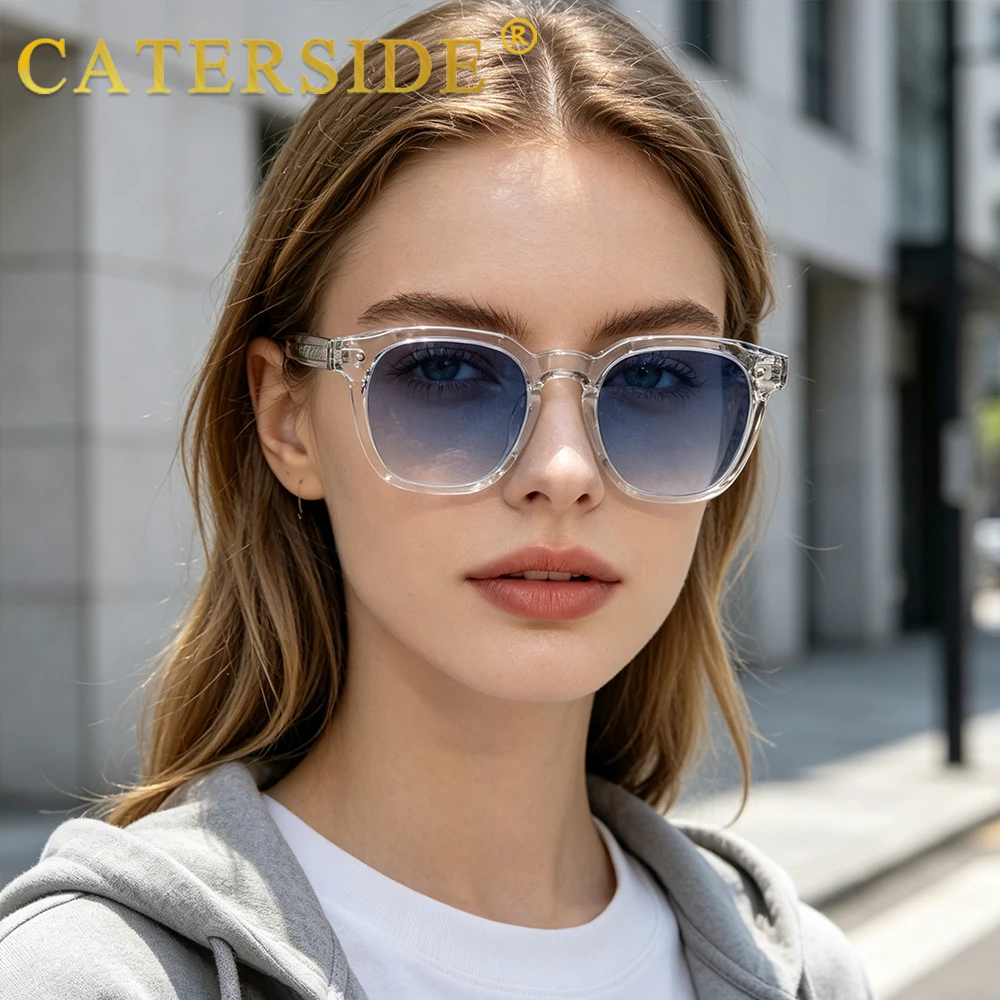 CATERSIDE New Fashion Punk Men Sunglasses Frame Square Personalized Design Sun Glasses Women Travel Party Business Festival Gift image 4