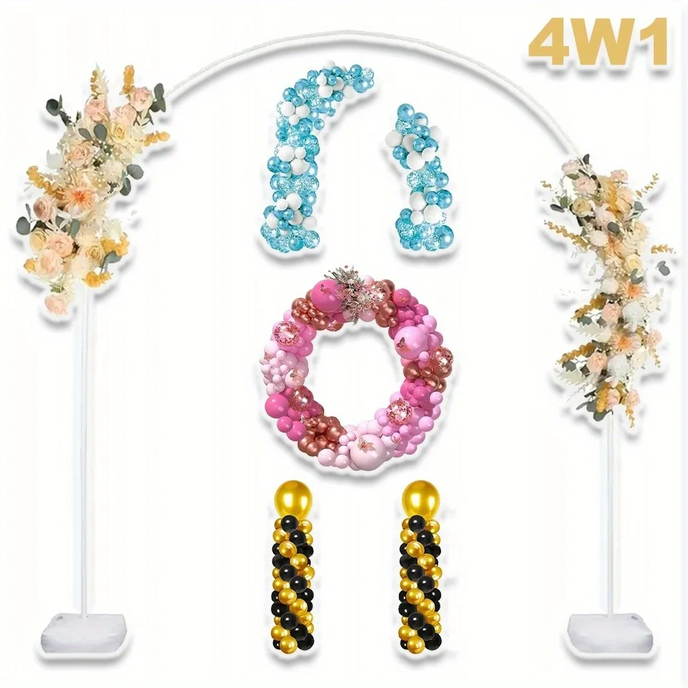 Kit per Arco di Palloncini, Supporto per Arco di Palloncini Flessibile con Base, per Decorazioni di Feste di Compleanno, Matrimoni, Vacanze e Lauree