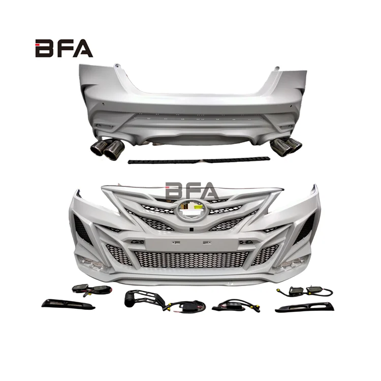 

PP High quality body kit for 2018-2023 Toyot Camry upgraded Khan-style front bumper and rear bumper exhaust injectio molding