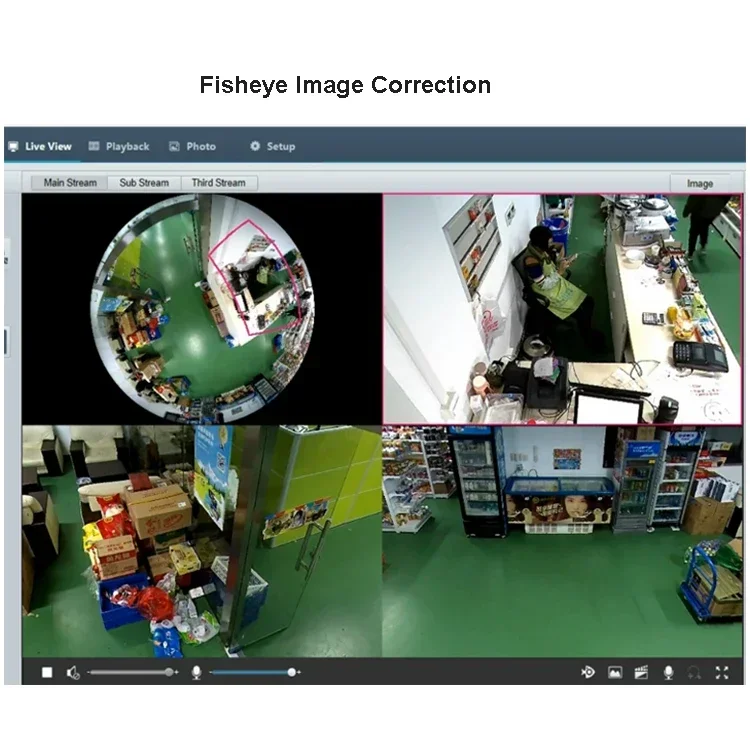 Pro 360 Panoramic Camera 5mp Fisheye Lens Security Camera 2 Ways Audio Fisheye CCTV Cameras