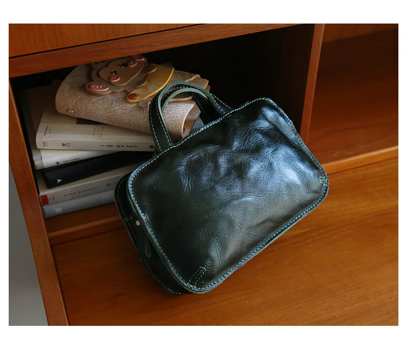 PNDME einfache, handgefertigte Vintage-Umhängetasche aus Rindsleder, kleine Damen-Schultertasche, lässige, luxuriöse Damen-Umhängetasche aus echtem Leder – Detail 21