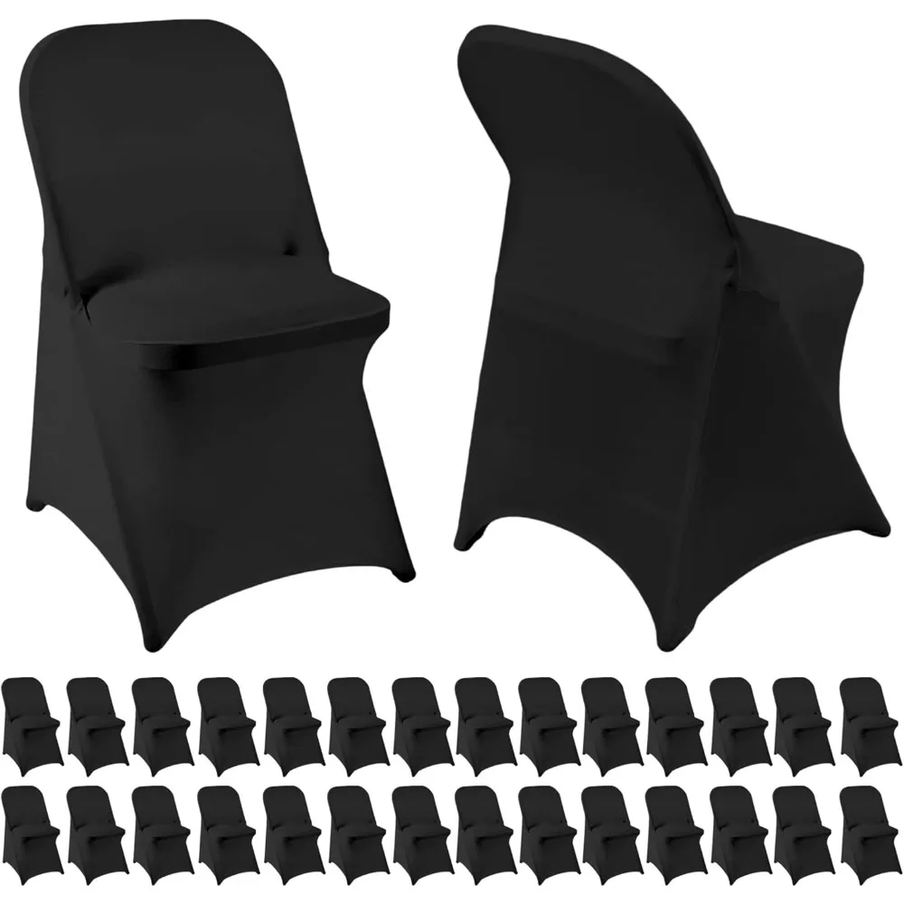 

Upgraded Spandex Chair Covers - 30 Pack Universal Fit Washable Chair Slipcovers for Party Protection