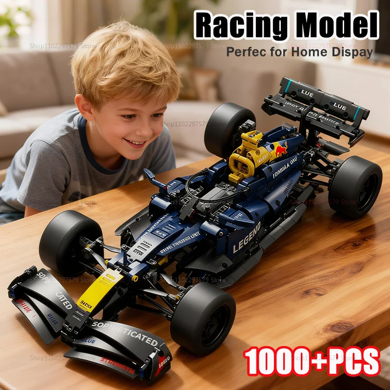 

1000+PCS Technical Super Sports Car Formula Racing Building Blocks MOC City Speed Famous Vehicle Bricks Toys Kids Birthday Gifts