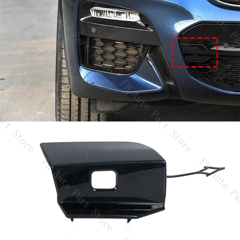 المصد الخلفي للسيارة خطاف السحب غطاء غطاء مقطورة نقل غطاء العين لسيارات BMW X3 M-SPORT G01 G08 2018 2019 2020 2021