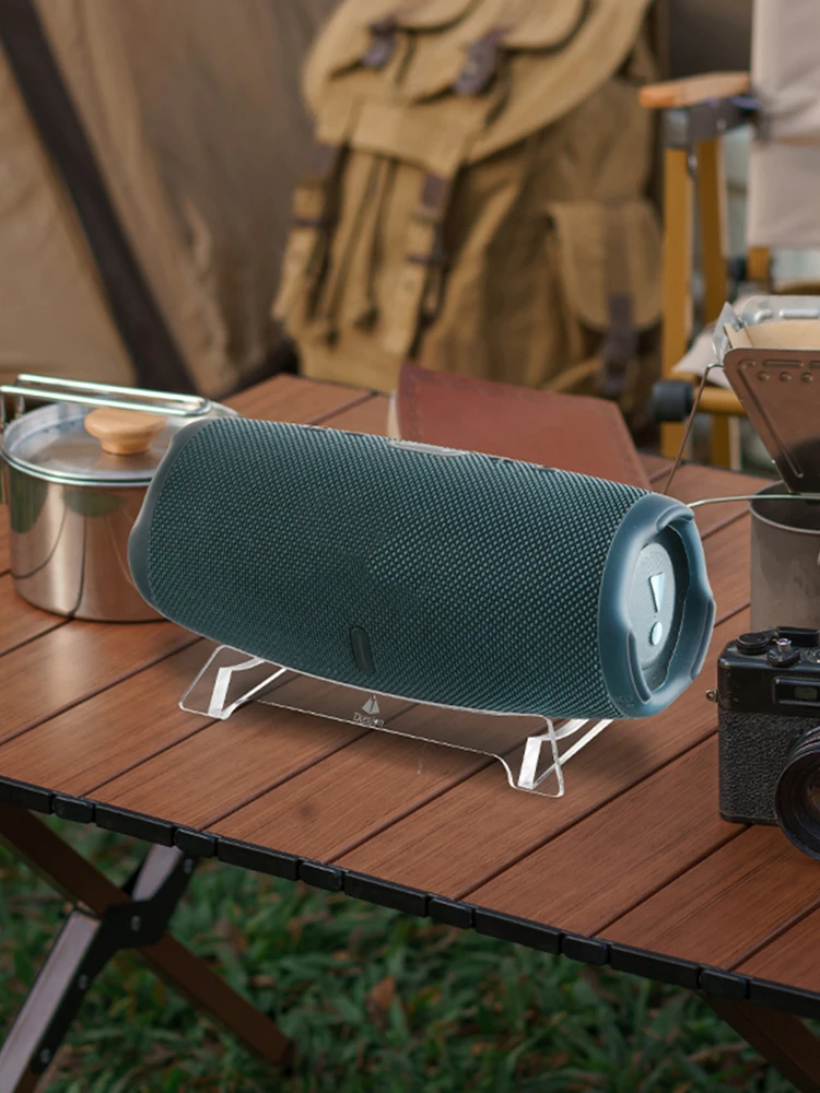 ที่วางลำโพงอะคริลิคทนต่อการสึกหรอโต๊ะจอแสดงผลเสียงชั้นวางกันลื่นลำโพงตั้งโต๊ะสำหรับเจบีแอล ชาร์จ 5/ชาร์จ 6