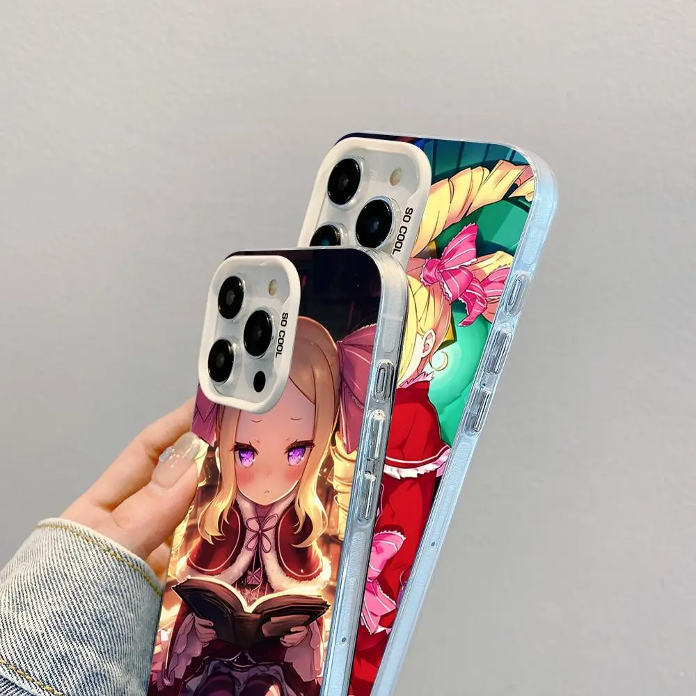 ReZero Beatrice Mobile Phone Case for iPhone 17 16 15 14 13 12 11 X XR XS 8 7 Pro Max Plus Translucent White Cover Pretty Cover