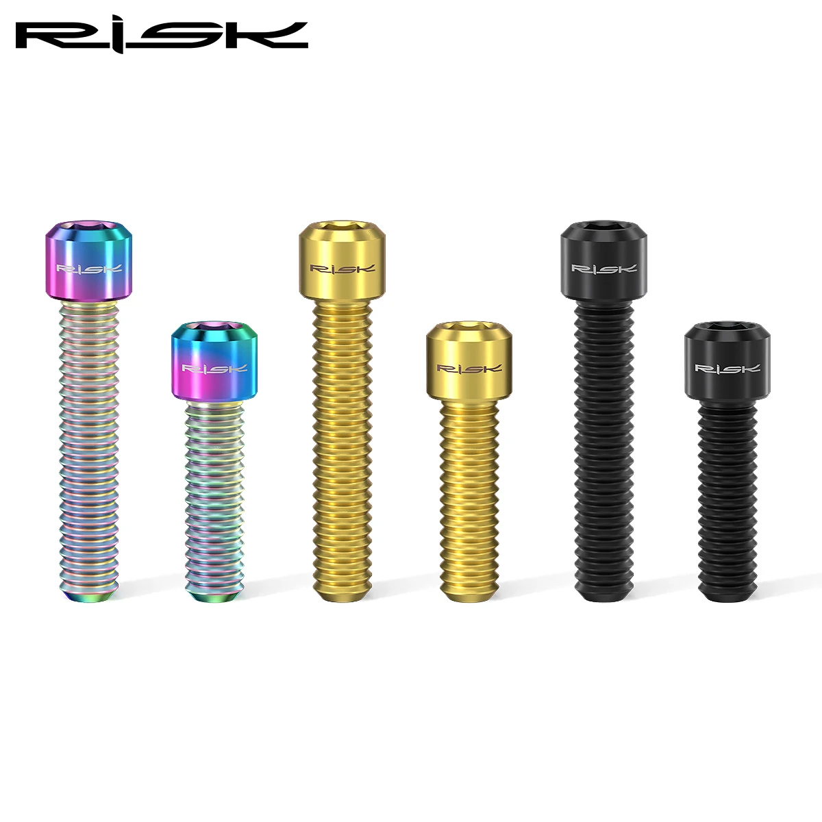 RISK M4*13.5 / M4x20 mm Titanium Alloy Bike Front / Rear Derailleur Bolts for MTB Bicycle XT X7 X9 Shift Adjustment Screw