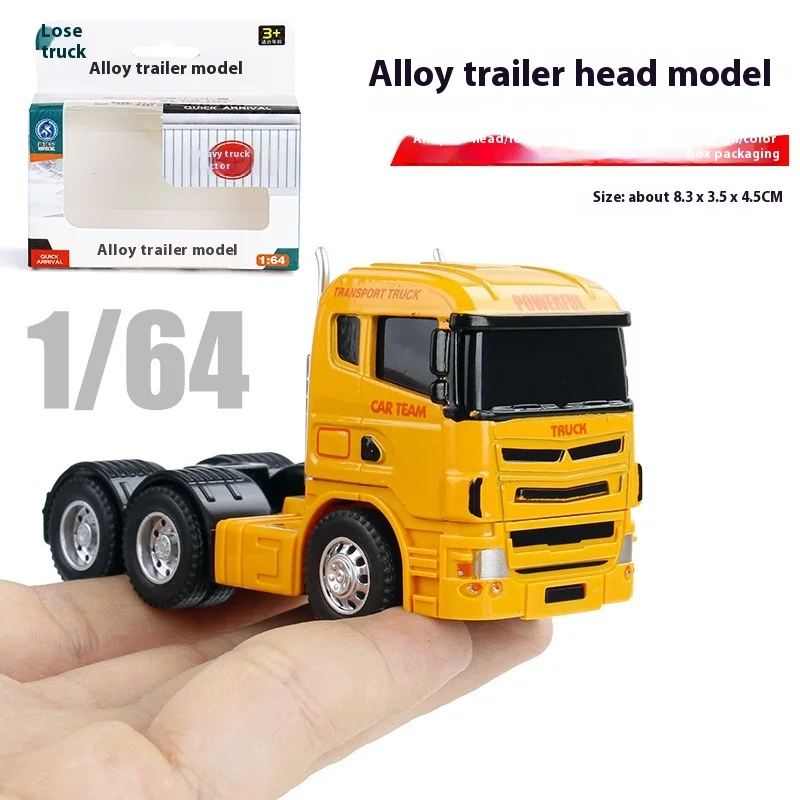 1:64 Diecast Alloy Flat Trailer Truck Model Car