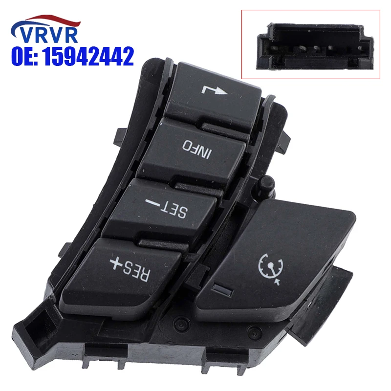 VRVR 15942442 Steering Wheel Control Switch For Saturn Sky Aura G2X Lincoln Navigator