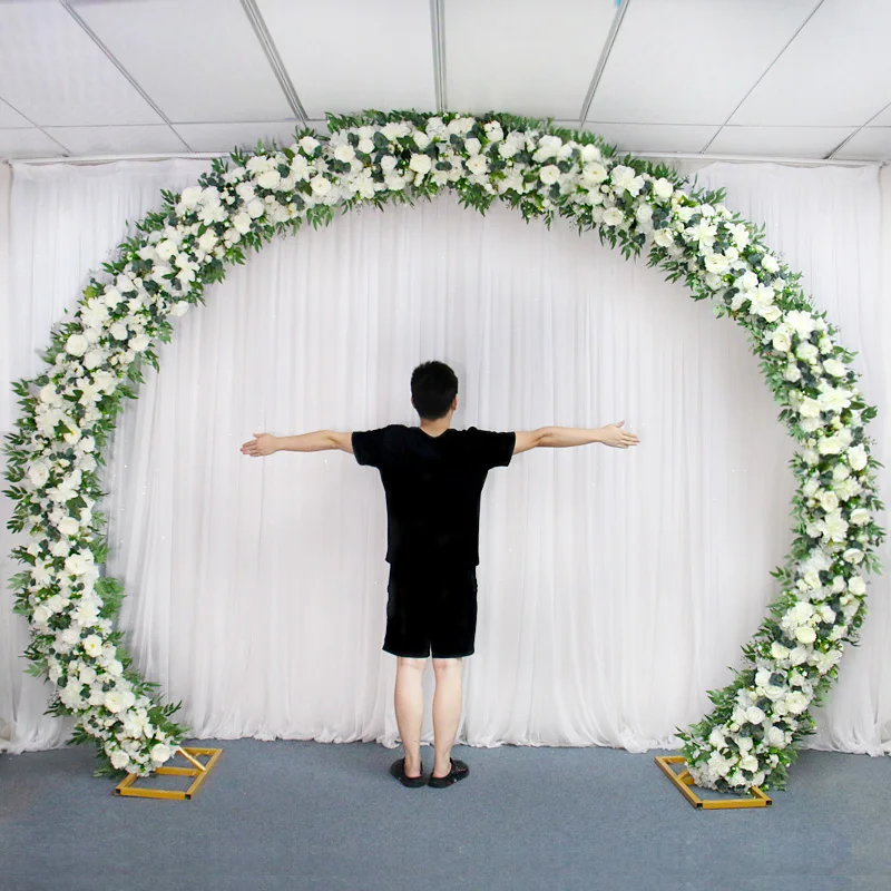 

Двойные арки для свадеб на открытом воздухе, железные, геометрические, с полкой, для искусственных цветов, декор для сцены, каркас для фона, рама