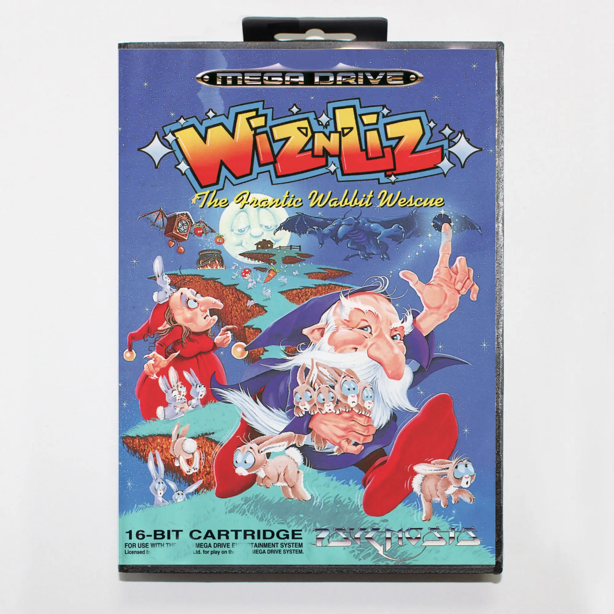 بطاقة لعبة Wiznliz-MD مع صندوق يورو ، سيجا 16 بت ، Megadrive ، نظام Genesis