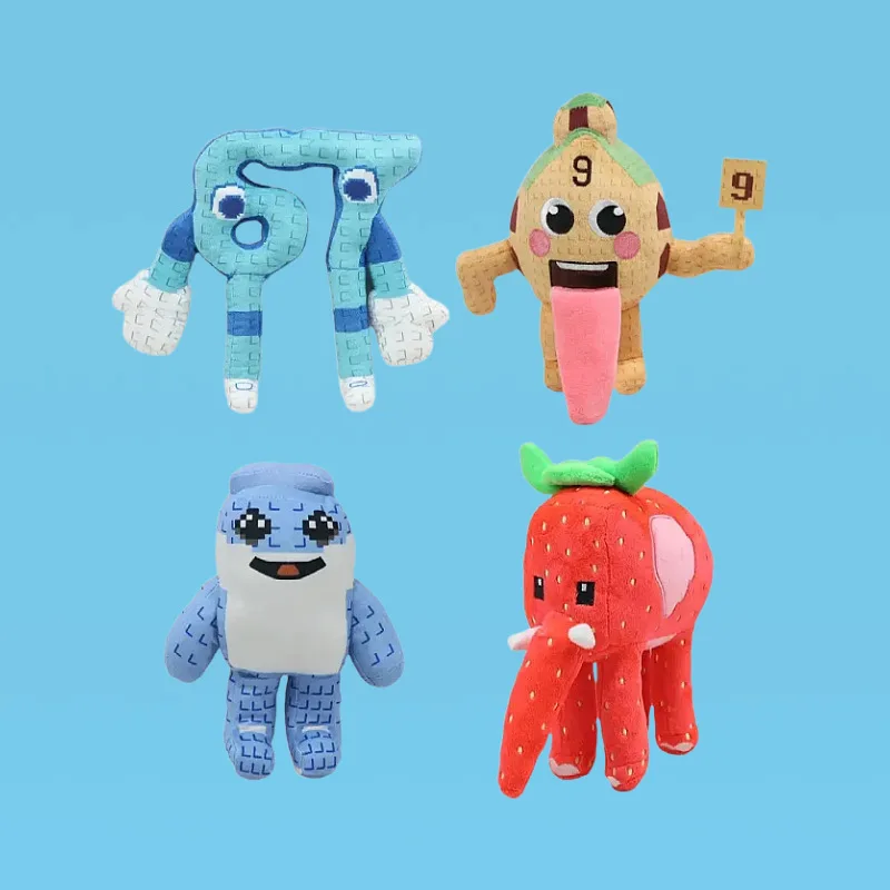 

2025 Steal A Brainrot Esok Sekolah Plush Hot Game Peripheral Plushie Cute Cartoon No. 9 House Stuffed Doll Toy Gamer Fans Gift