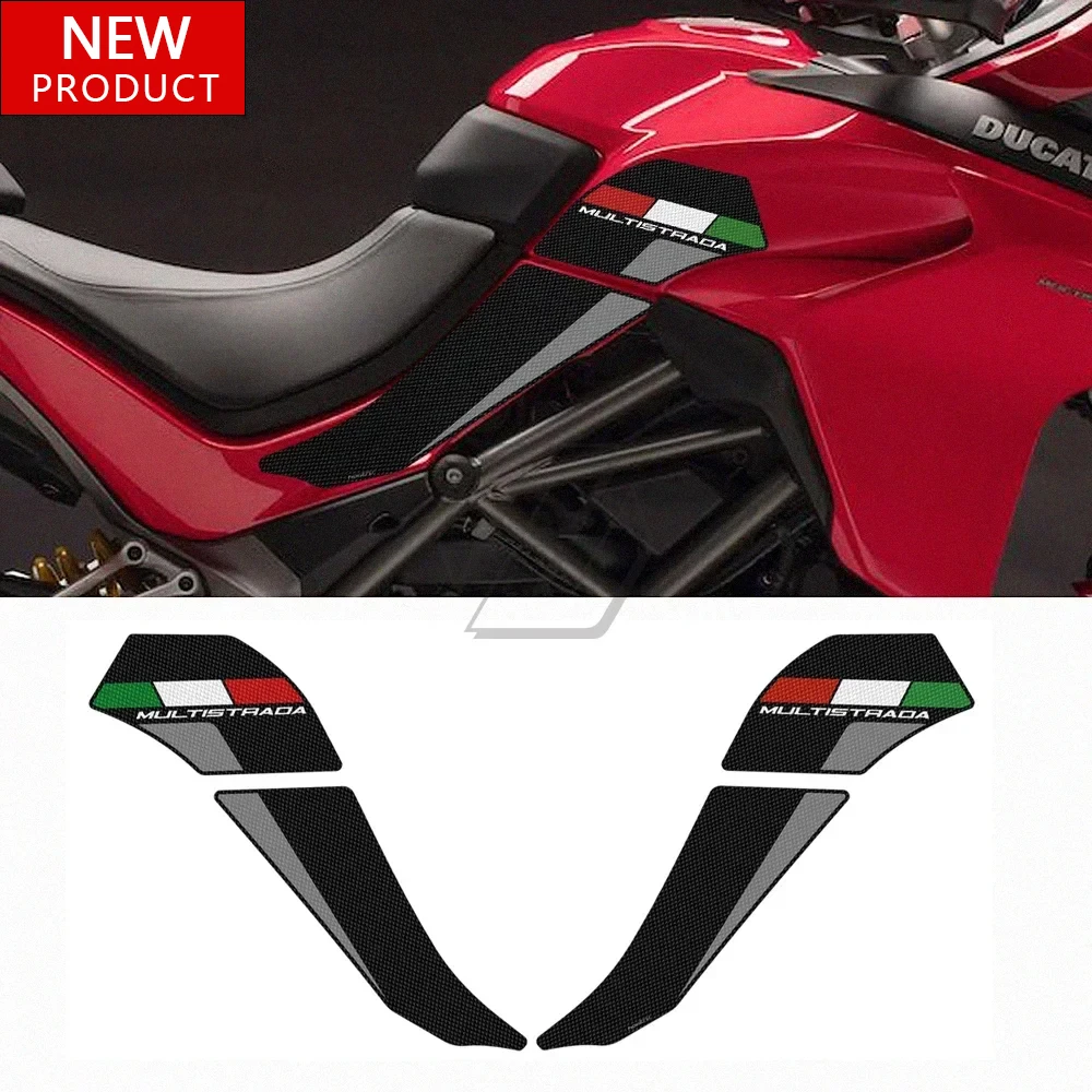 

Для Ducati Multistrada 1200 1260 2015-2020 модификация мотоцикла, боковая панель бака, противоскользящая наколенник, набор наклеек