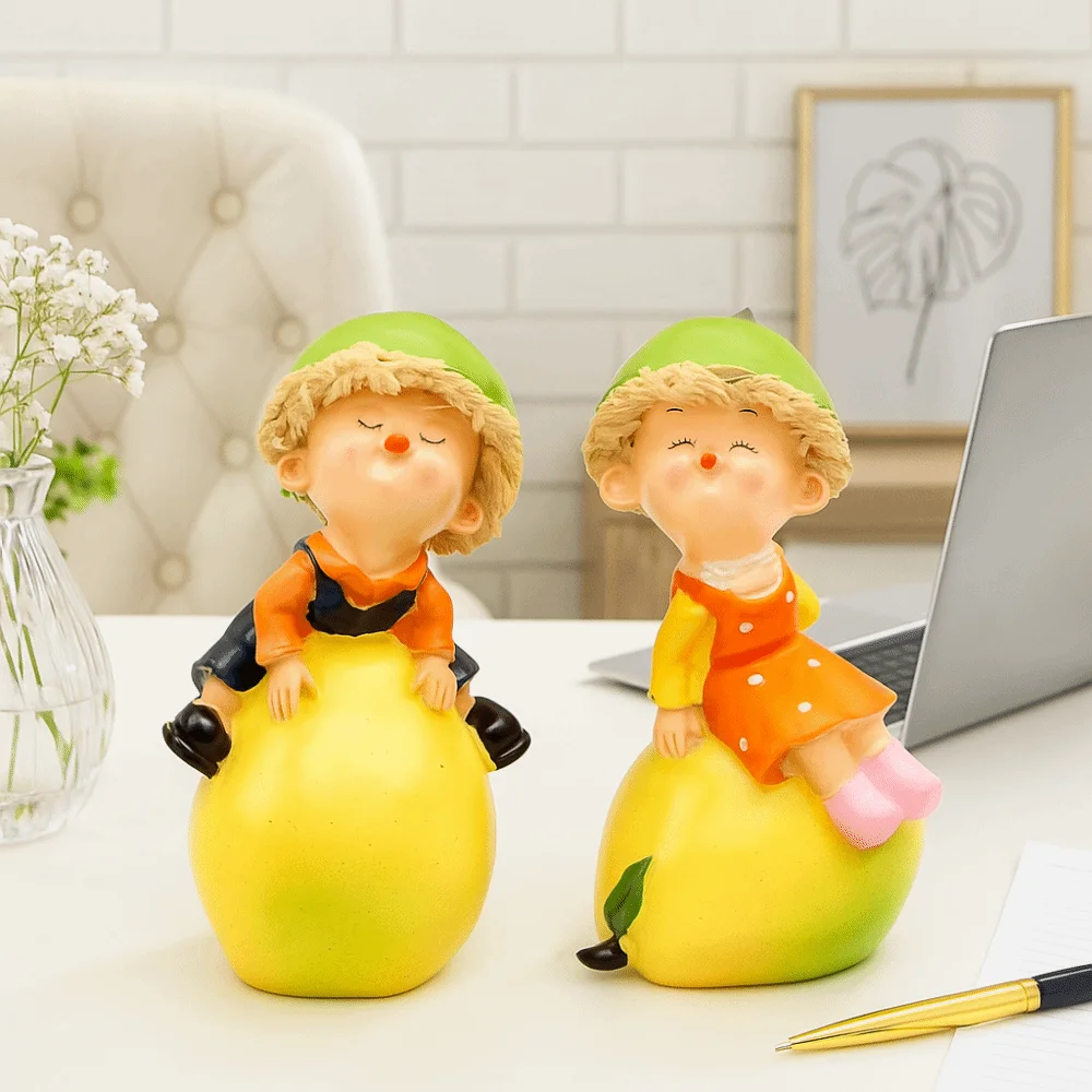 

Креативные забавные статуи кукол с фруктами, декоративные статуи овощей из смолы, мультяшный садовый декор ручной работы, статуэтки на подоконнике, дисплей