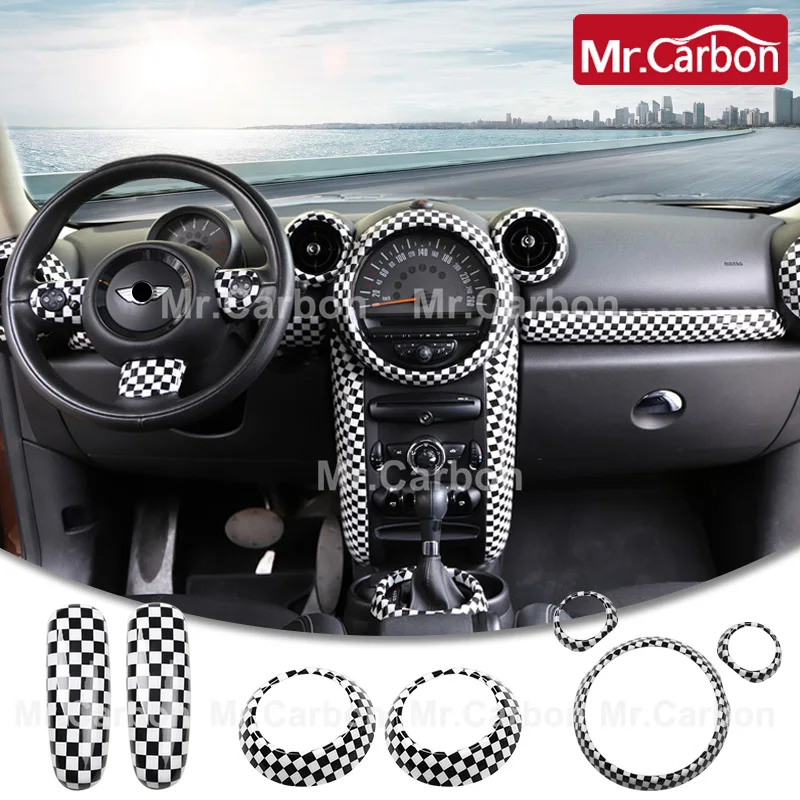 ABS Plastic Car Decoration Cover Interior Styling Modification Accessories For  M 1 Coope r S R 60 R 61 Country PACE