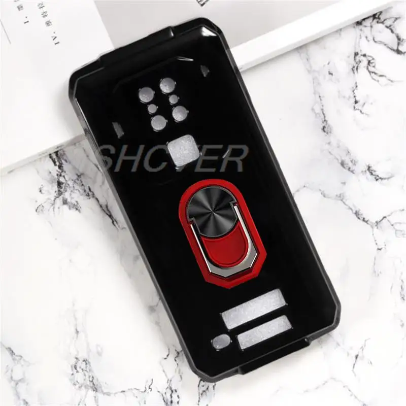 For Oukitel WP5 WP6 WP7 Case Back Finger Ring Soft TPU Silicone Case For Oukitel WP5 WP6 WP7 Phone Cover
