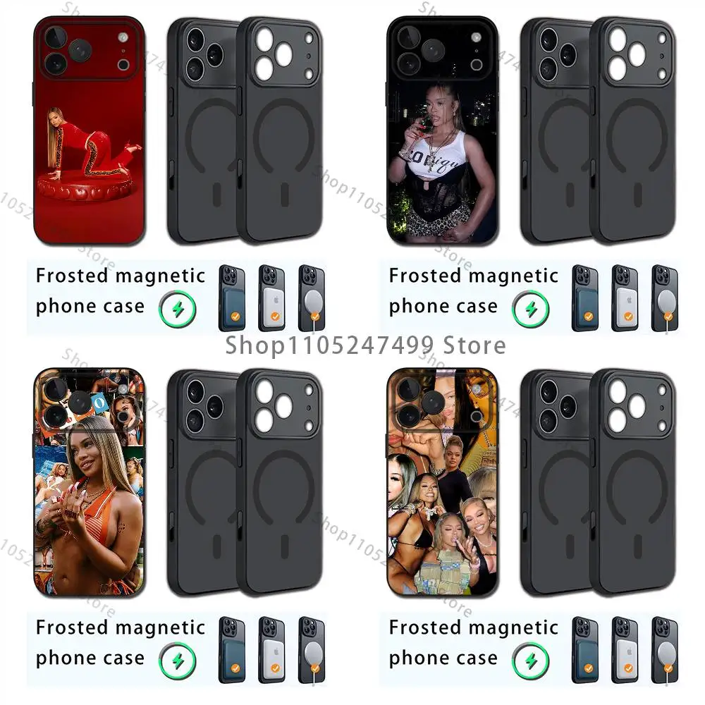 

singer L-Latto Phone Case For iPhone 17,16,15,14,13,12,11,Pro,Max,Plus,E,Air,Mini Magnetic Magsafe Frosted