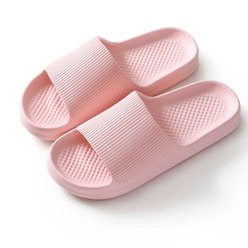 Summer Women Men's Slippers Fashion Soft Sole EVA Indoor Slides Bath Thick Platform Non-slip Flip Flops Bear Beach Ladie Sandals