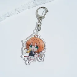 Acrylic Cartoon Anime Pendant Keychains Holder Car Key Chain Key Ring Bag Hanging Jewelry Gifts Accessories Card Captor Sakura