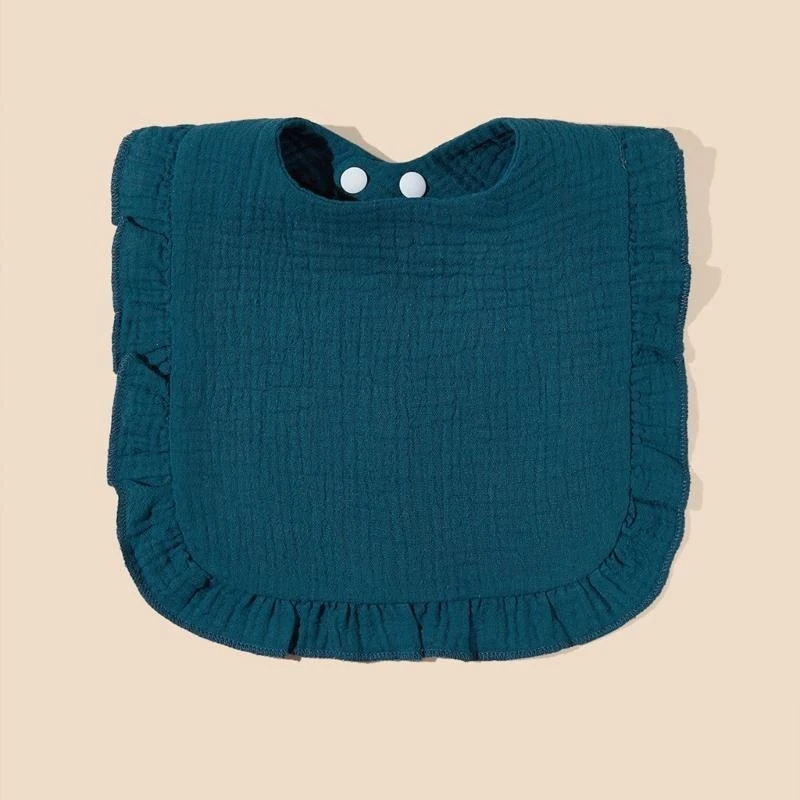 J15U مرايل أطفال بيبي باندانا لعاب المرايل القطنية للجنسين بنين بنات لون سادة للتسنين واللعاب هدية استحمام لحديثي الولادة