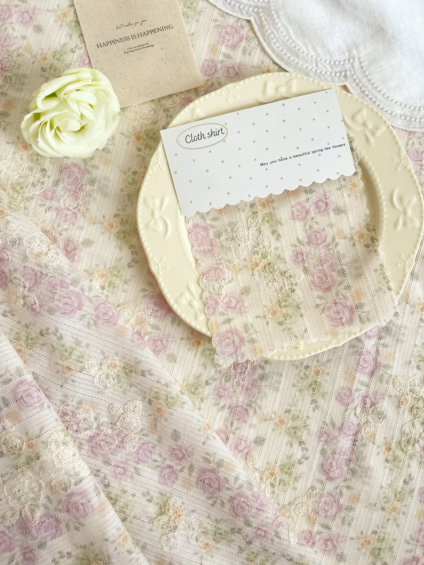 Tissu coréen en polyester et c - Baby Clothing Embroidery avis et prix