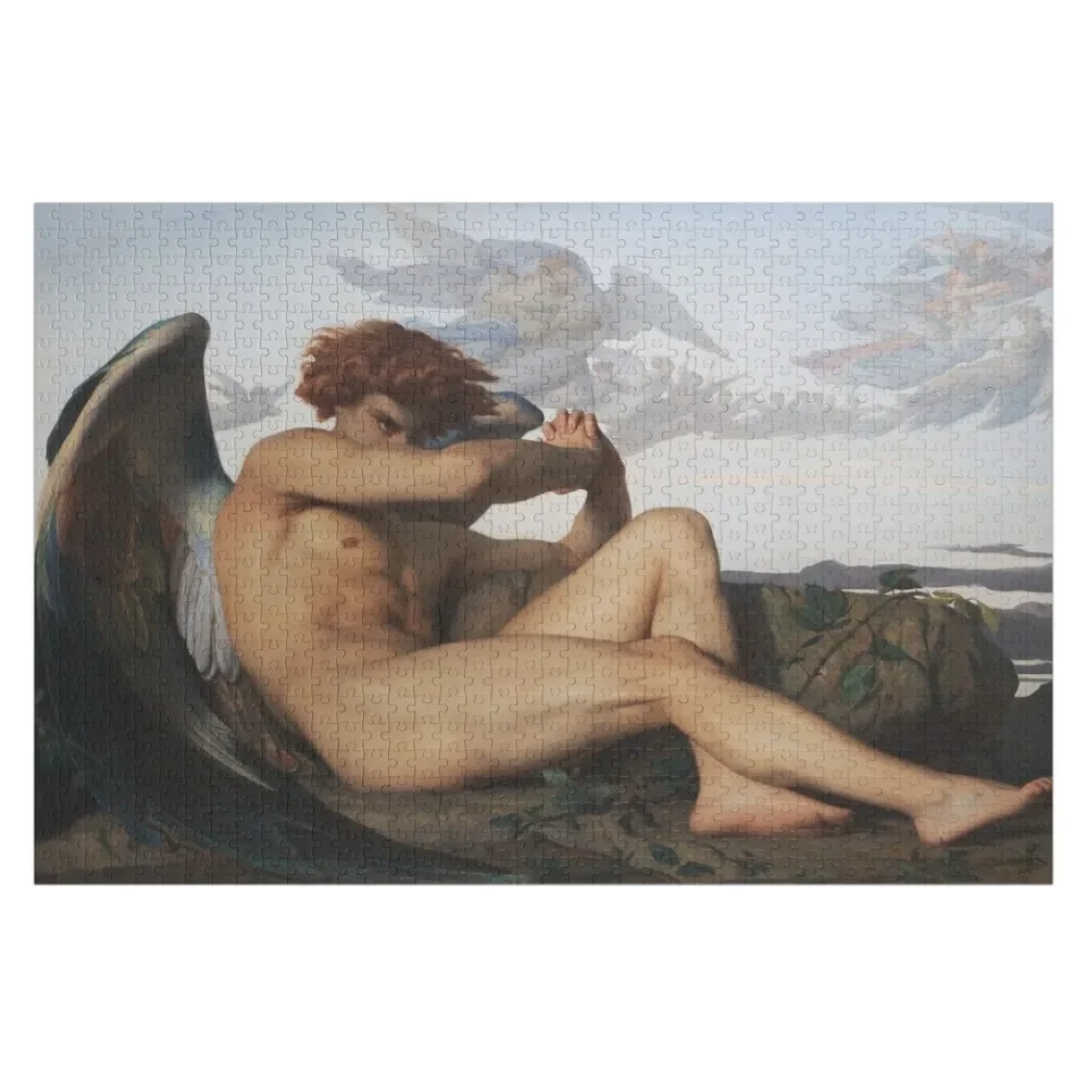 Fallen Angel by Alexandre Cabanel Jigsaw Puzzle Personalized Personalized Name Customizable Child Gift Puzzle