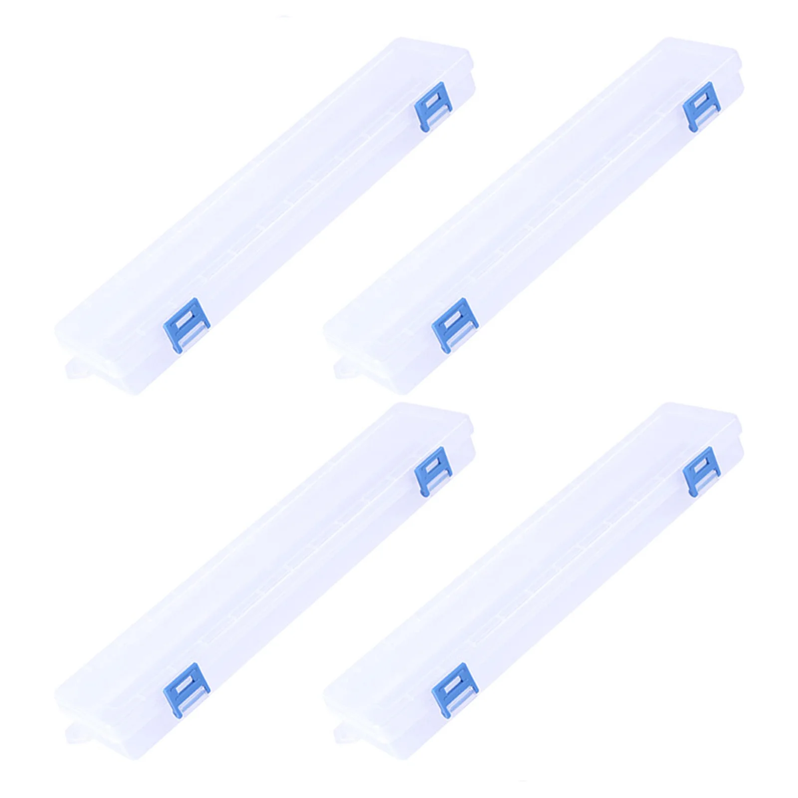 

4Pcs Paint Brush Case Clear Painting Pen Box Portable Handheld Storage Box Durable Organizer for Art Students Storage Holder