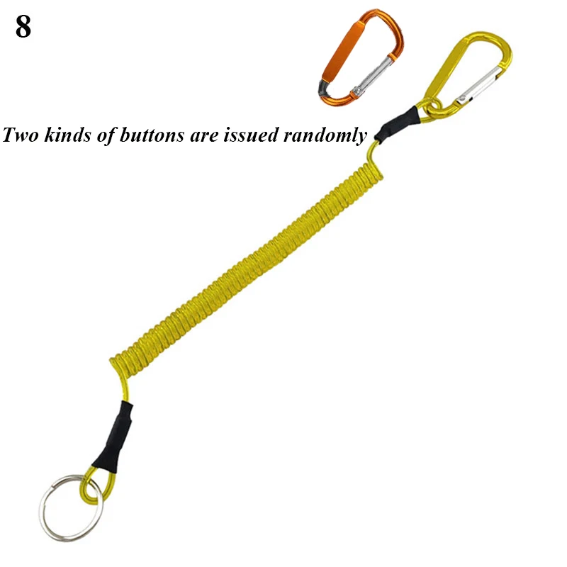 Spiral Stretch Keychain Elastic Spring Rope Key Ring