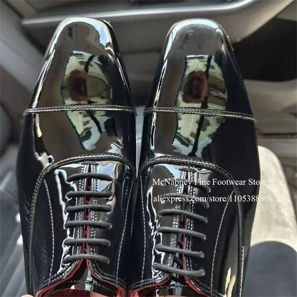 Patent Leather Oxford Shoes Bl - Leather Work Hat ulasan dan harga