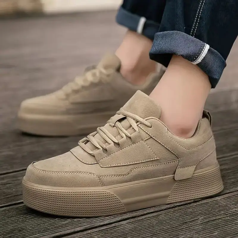 Vintage Men Casual Work Shoes Men Skateboard Shoe Wear-resistant Damping Sport Training Sneaker Flat Shoe zapatos para hombre 48 - Image 5