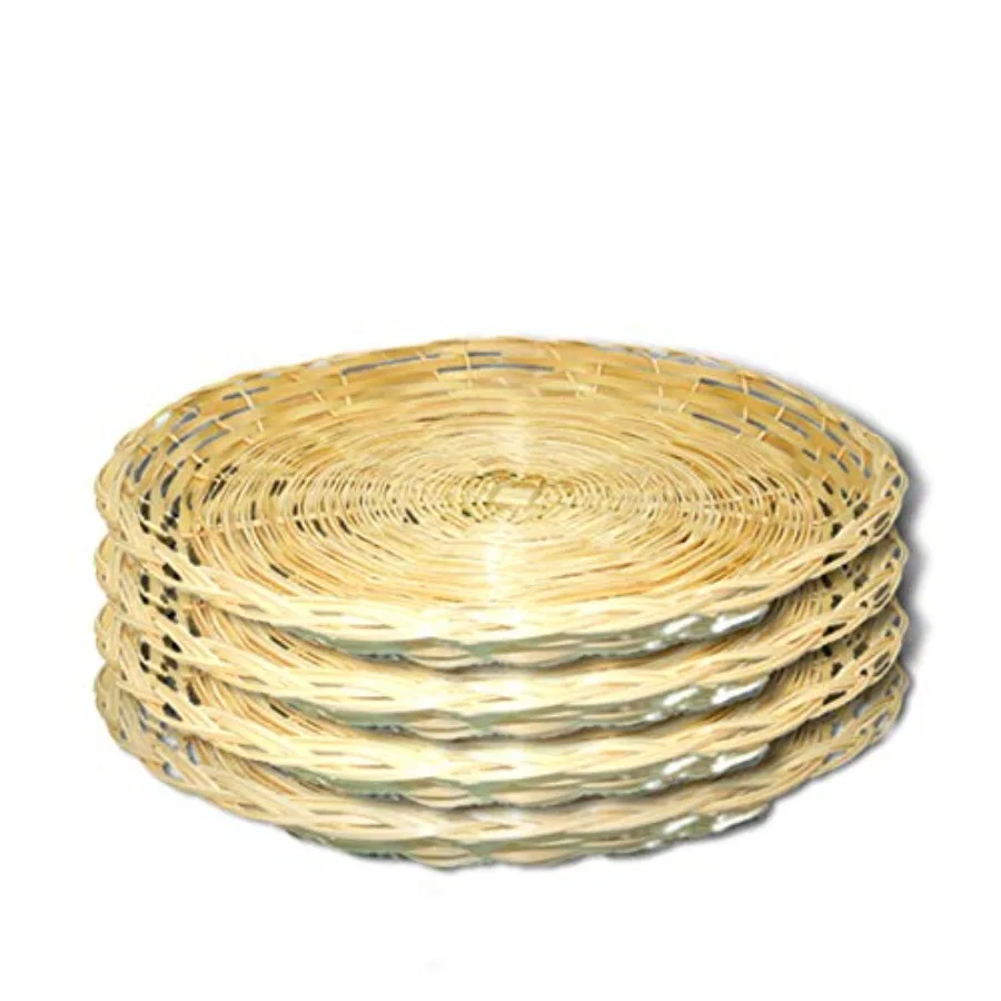 4 Pcs Brown Wicker …