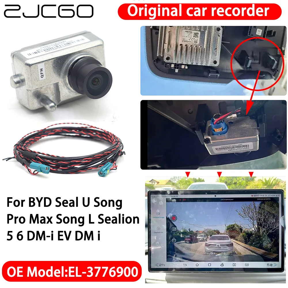for BYD Seal U Song Pro Max Song L Sealion 5 6 DM-i EV DM I Original OEM Factory Accessorie Dash Cam Camera Recorder EL-3776900