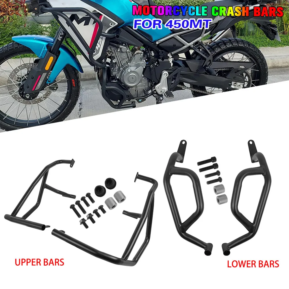 

For CFMOTO 450MT 450mt MT450 MT 2024 2025 Highway Engine Guard Crash Bar Bars Bumper Stunt Cage Protector Anti-Fall Kit 450 MT