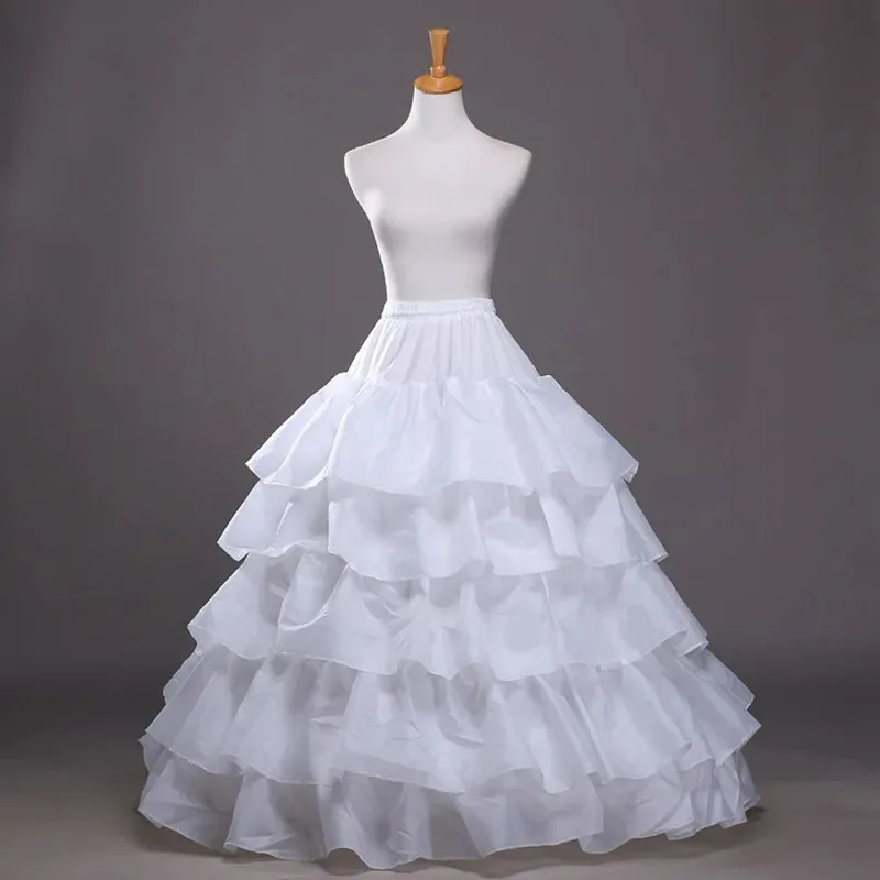 Ladies Red Hollow Cage 5 Hoops Skirt Petticoat Dress Floor Length Pannier Bustle Underskirt