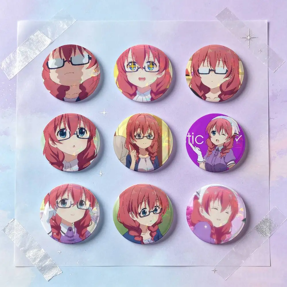 Miu Amano Anime Figure Badges 25 32 44 58 75 Mm Round Cosplay Pin Bag Decor Fans Collect Friends Gifts Brooch Souvenir