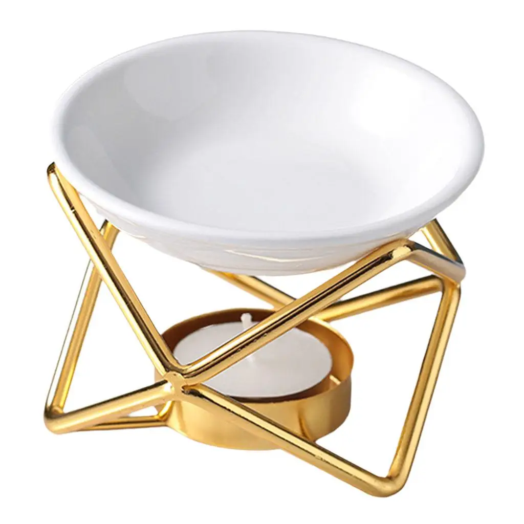 OIL BURNER METAL CANDLE ORNAMENT TEALIGHT HOLDER AROMA DIFFUSER