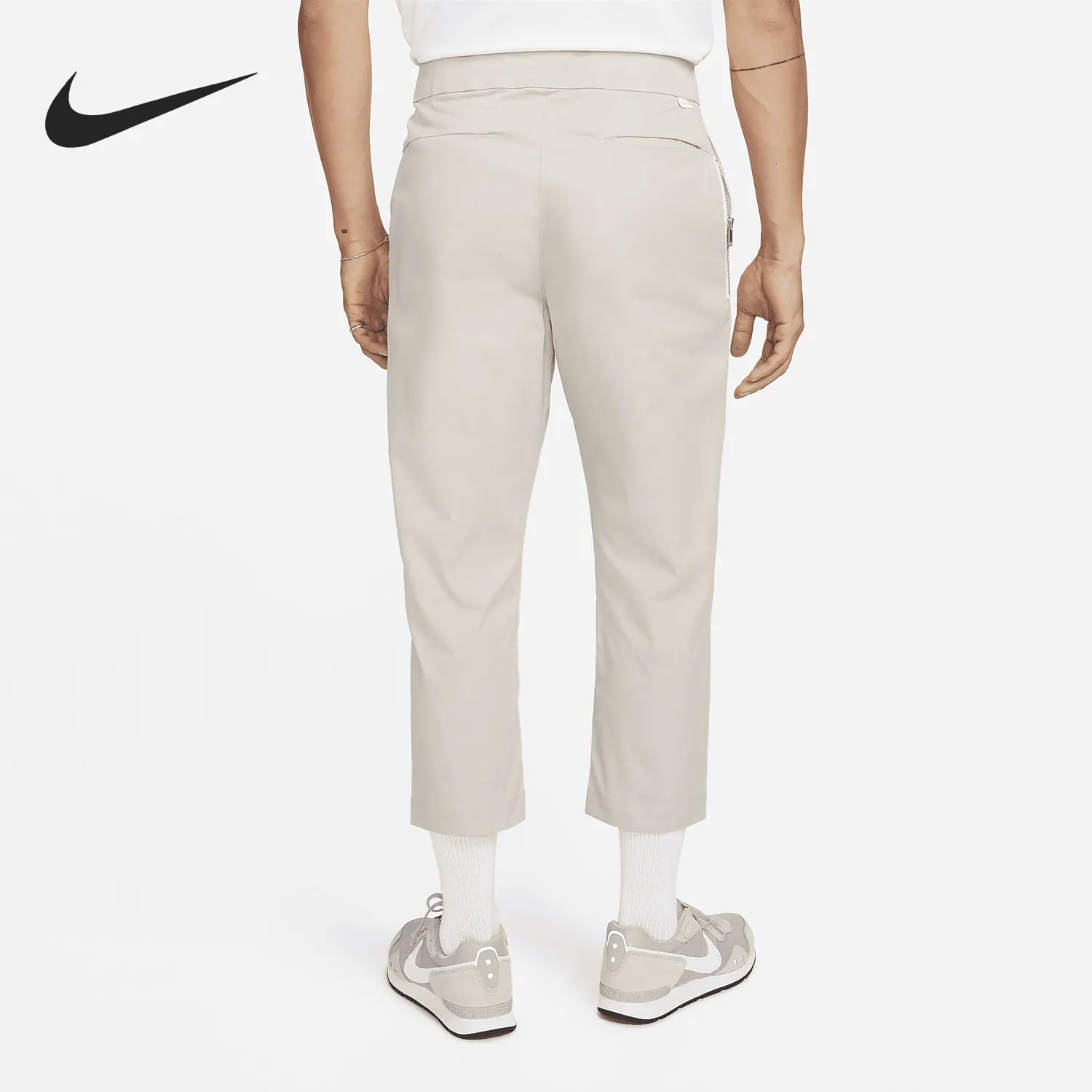 Nike Authentic Men's Comfortable Mid-Rise Woven Lace-Up Sports Casual Pants DD7033-236