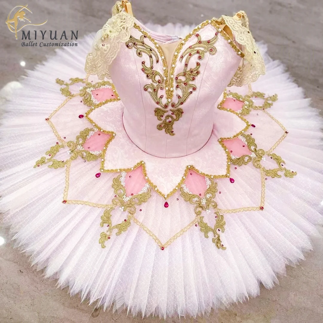 Professional high-end custom ballet dress TUTU adult children pink ballet dance dress performance competition women custom dress