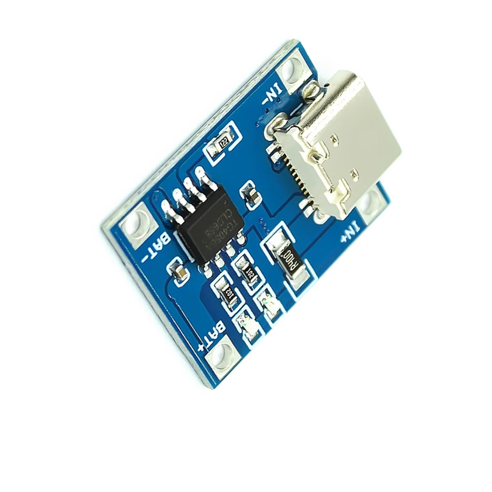 10Pcs TP4056 Type-C USB 5V 1A 18650 Li-ion Battery Charger Module Charging Board without Protection Dual Function 1ALi-ion DIY