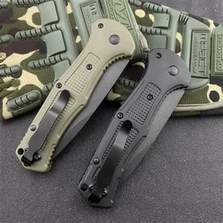 BM 9070 Folding Pocket Knife Drop Point Blade Nylon Fiber Handle Outdoor Camping Hunting Portable EDC Multitool with Pocket Clip