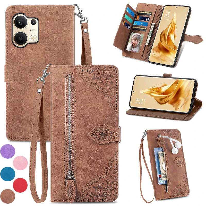 

Flip Case Phone Cover For VIVO Y16 Y01 Y75 Y74s Y73 Y70s Y55 Y54s Y31 Y52t Y50 Y30 Y35 Y33 Y02s Y1s Y22 Zipper Wallet Phone Case