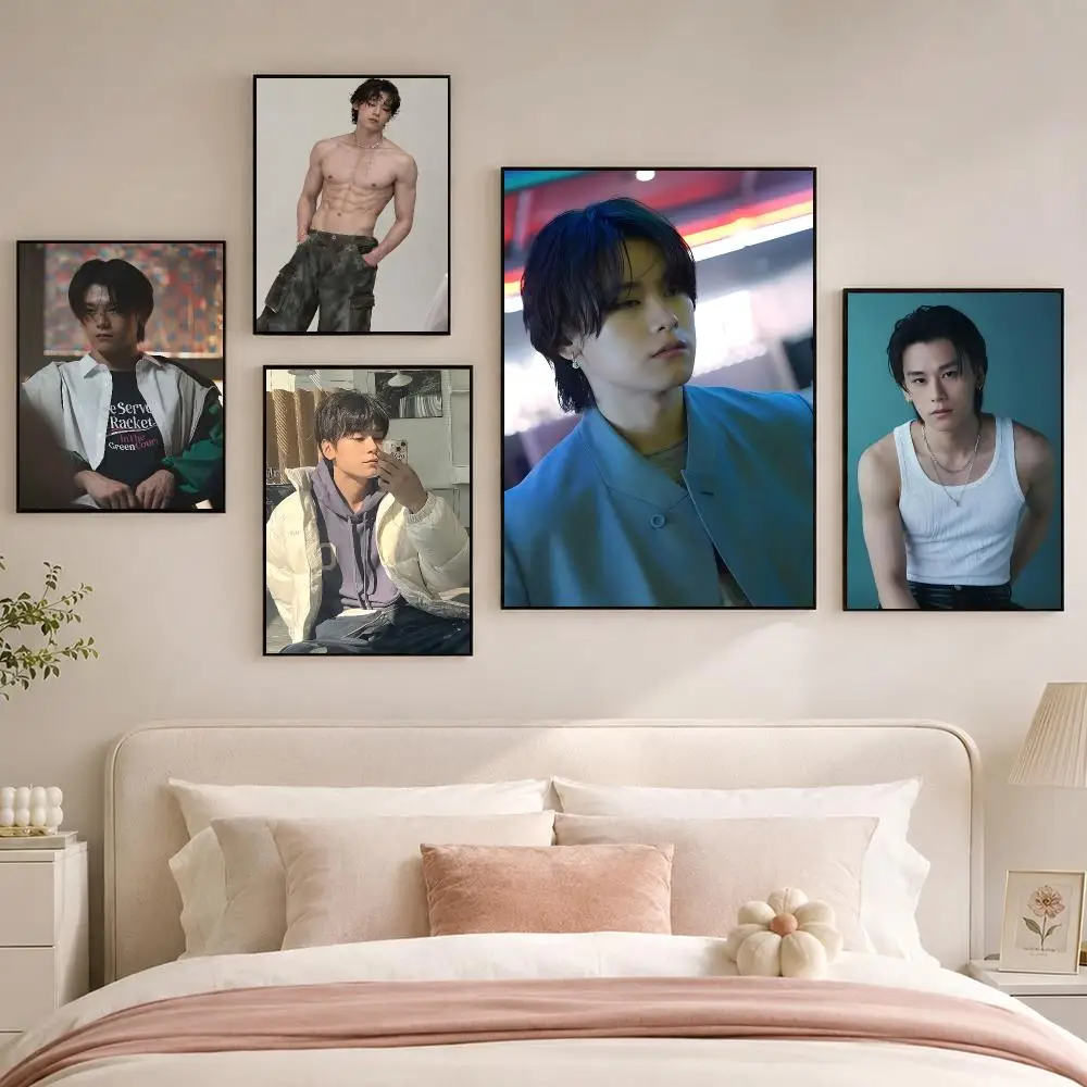 Korean Actor C-Cha Woo-min Poster Room Decoration, Home Wall Art Printing, Waterproof Bedroom Poster, Gift