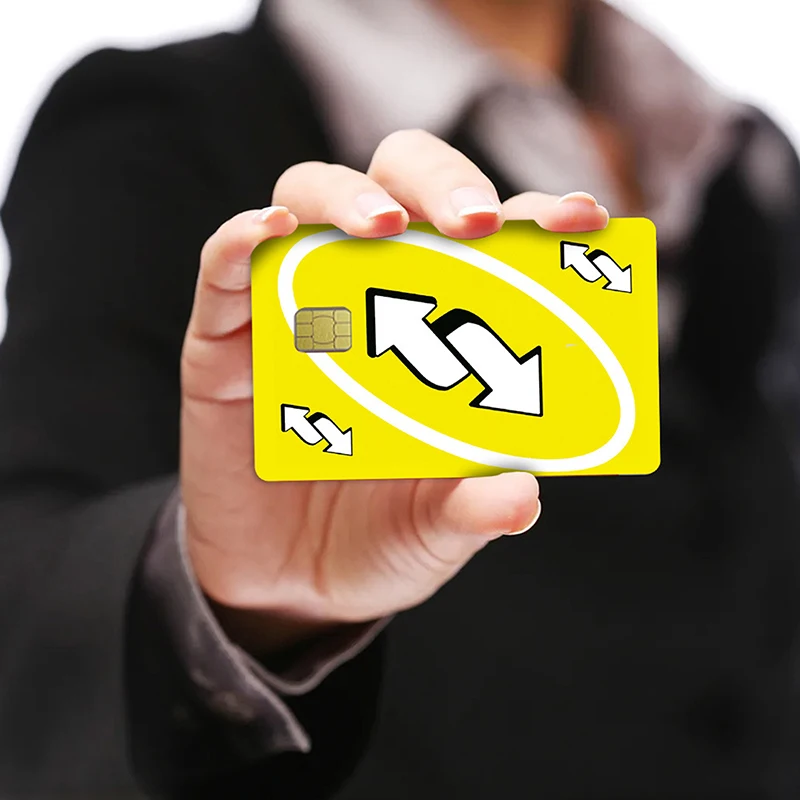 New Funny Words Anime PVC Young Creidt Card Debit Card Sticker Film Case Front Tape For Small Big Chip No Chip