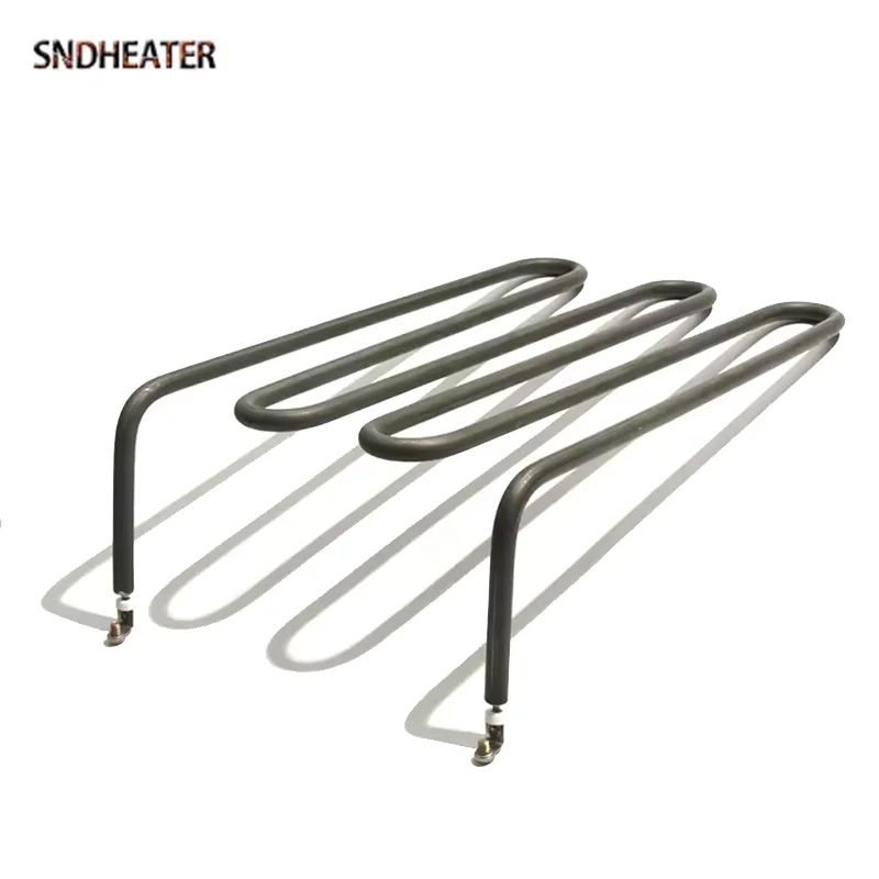 SNDHEATER 220 فولت 2KW M شكل مجفف الهواء عنصر التدفئة الكهربائية الأخضر نوع الفولاذ المقاوم للصدأ سخان الفرن المنزلي توجيه الأنبوب نهاية 280 مللي متر