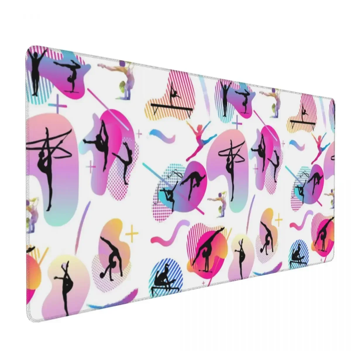 Ginástica impressão grande mouse pad teclado do computador mouse tapete gamer computador portátil tapete de mesa acessórios de escritório tapetes de mesa