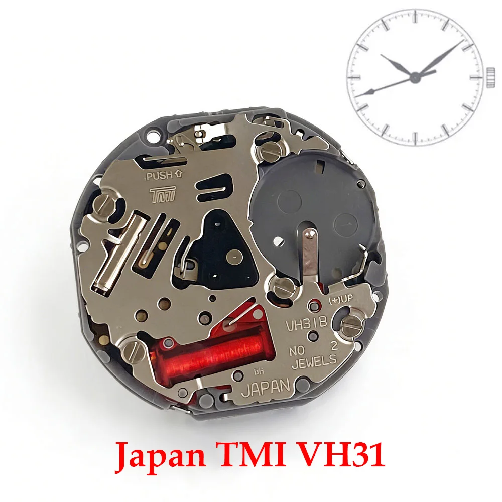 

Новый кварцевый механизм VH31 для японских часов, механизм VH31, механизм для часов VH31, 3 стрелки, секундная стрелка с плавным ходом, ремонт часов
