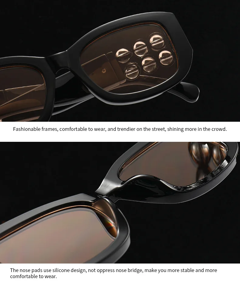 Damen-Sonnenbrille, modische Cat-Eye-Sonnenbrille, großer Rahmen, lila Farbverlauf, Damenbrille, Sonnenbrille für Damen – Detail 25