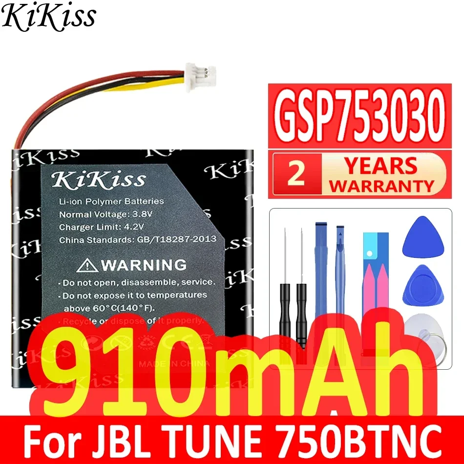 

Аккумулятор KiKiss 910 мАч GSP 753030 Для JBL TUNE 750BTNC