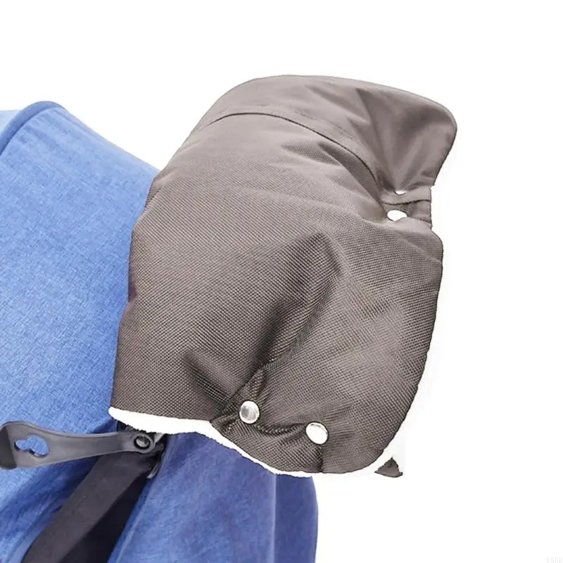 U50F 양털 안감 유모차 손 따뜻하게방풍 유모차 핸드 머프 유모차 손 보호대는 편안함으로 추위를 받아들입니다.